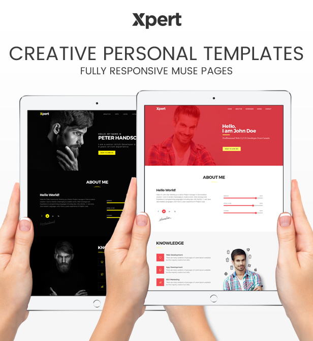 Xpert - Personal & Portfolio Muse Templates - 2