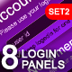 8 Modern & Web 2.0 Login/Signup Panels (SET 2) - GraphicRiver Item for Sale