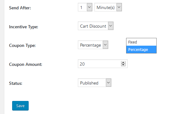 WooCommerce Abandoned Cart  Email with discount & free shipping example