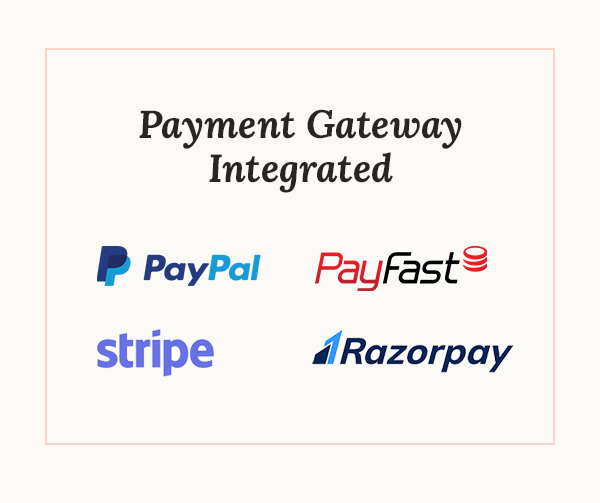 Wedding city - Directory & Listing WordPress Theme Paypal Stripe PayFast RazorPay Payment Gateway Integration
