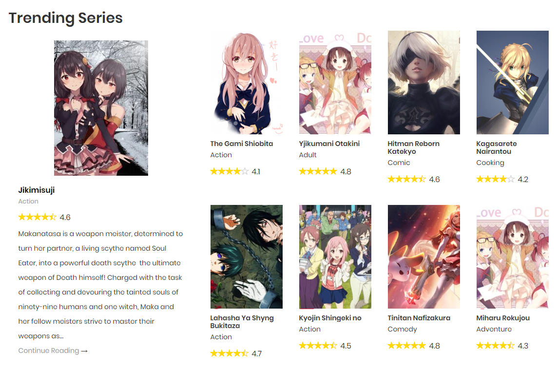 Madara - WordPress Theme for Manga - 1