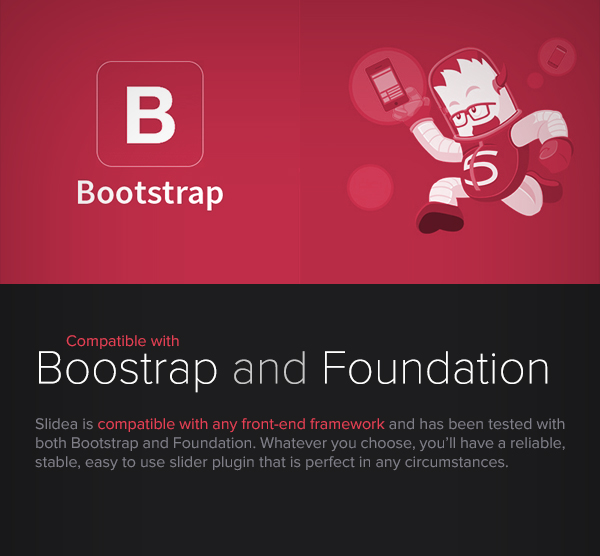 Slidea - Bootstrap and Foundation