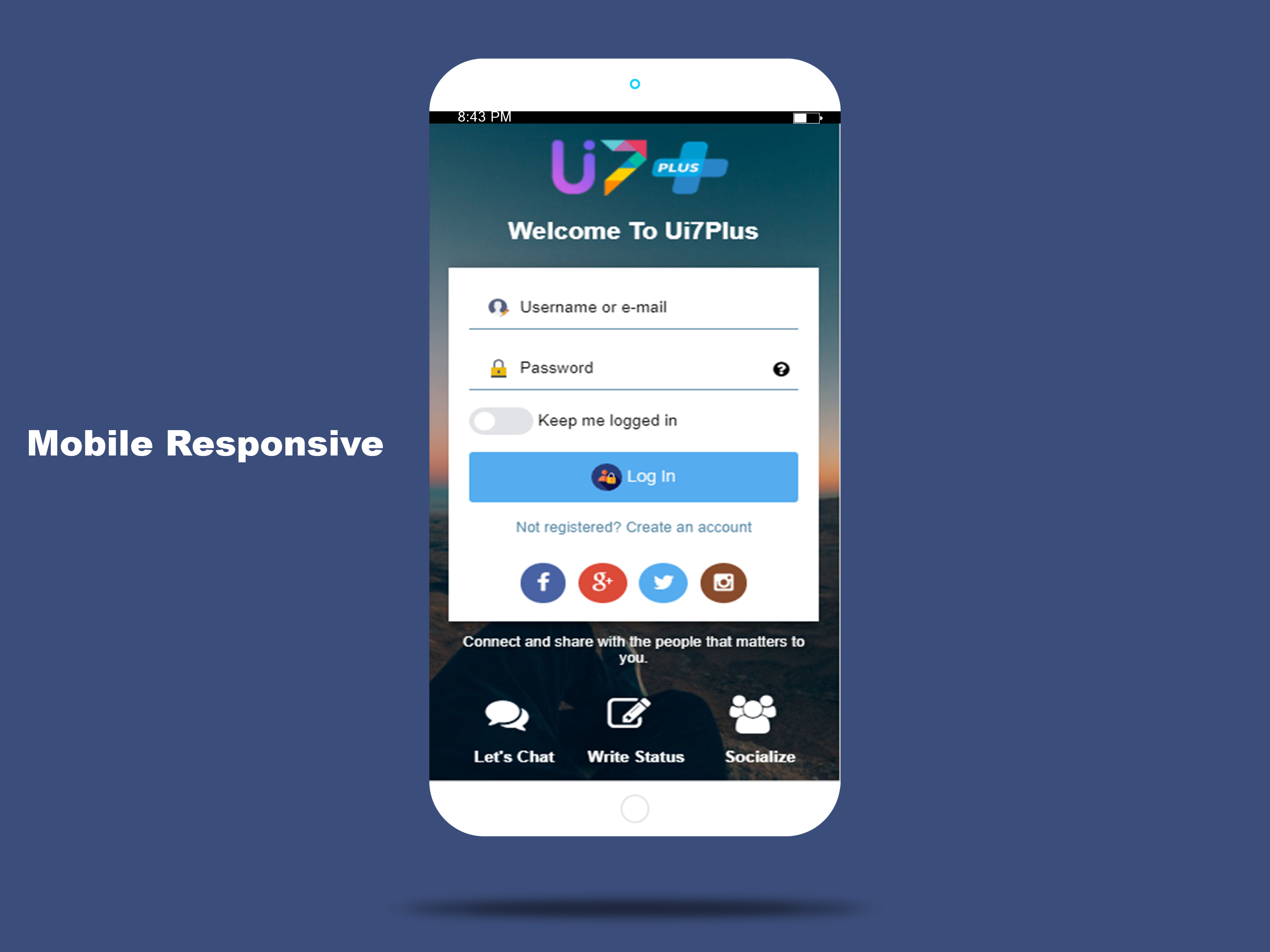 Ui7Plus Theme for Socialkit - 4