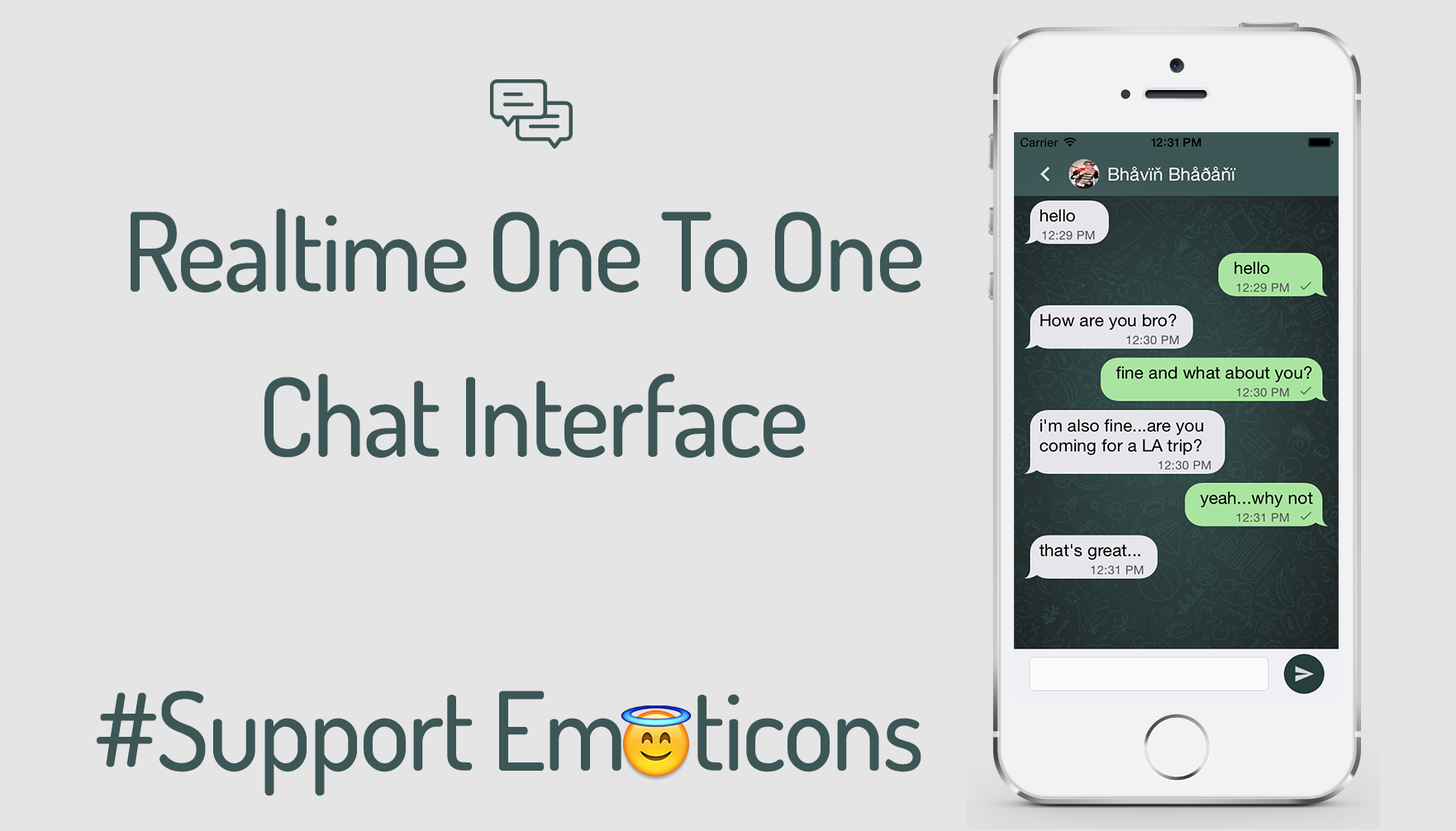 iChat Real time chat in iOS [ SWIFT ] - 7