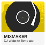 MixMaker - DJ Website Adobe Muse Template
