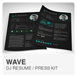 Wave DJ Resume Template