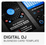 Digital DJ Business Card template