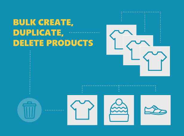 Bulk create/duplicate/delete products