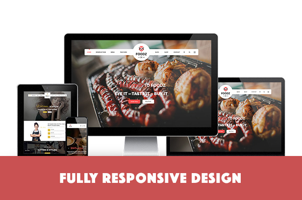 Foodz - Restaurant, Spa & Salon Joomla Template - 1