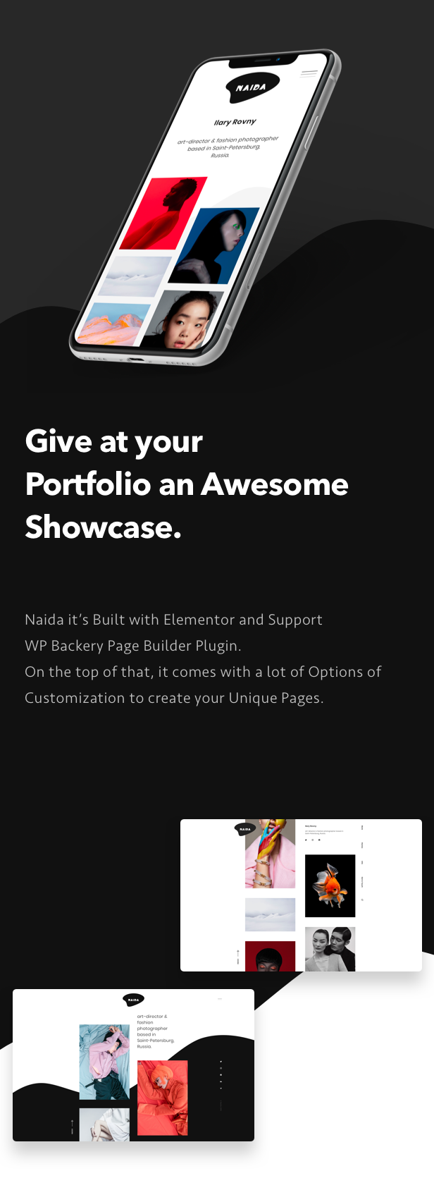 Naida | Showcase Portfolio WordPress Theme - 4