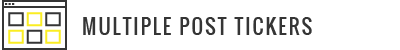 WP Post Ticker - Multiple Post Tickers
