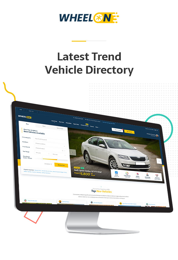 Wheelon -  Cars Dealership and Car Listing PSD Template - 3