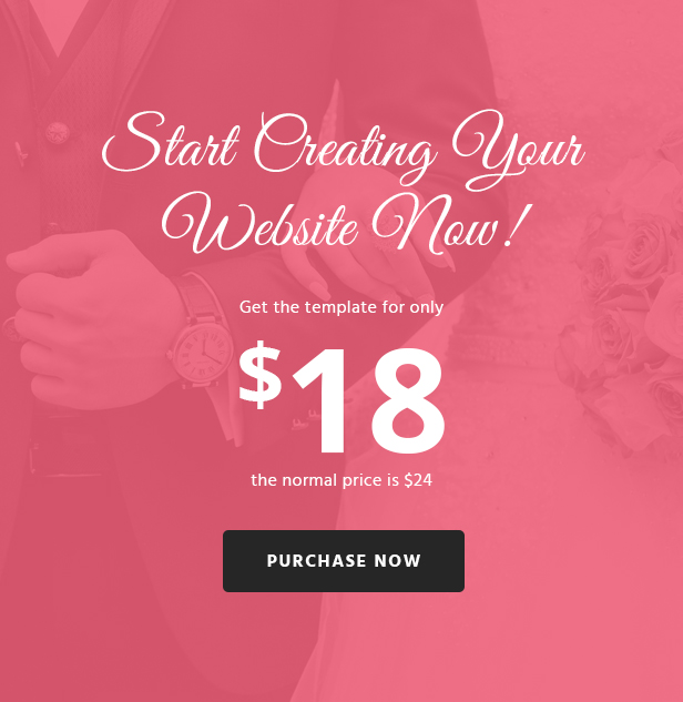 WoWedding - Wedding Oriented HTML Website Template - 3