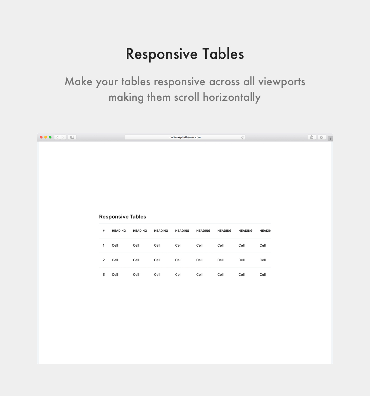 Nubia Ghost Theme Responsive Tables