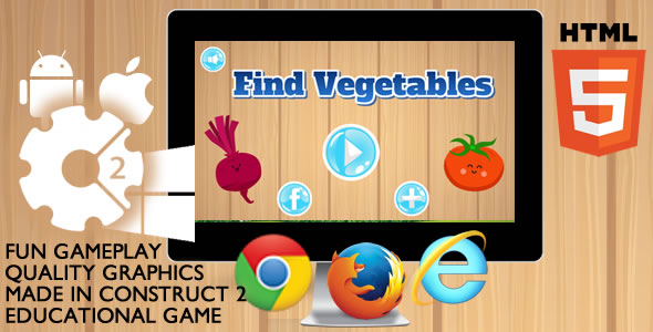Find Vegetables Educational - CodeCanyon Item for Sale