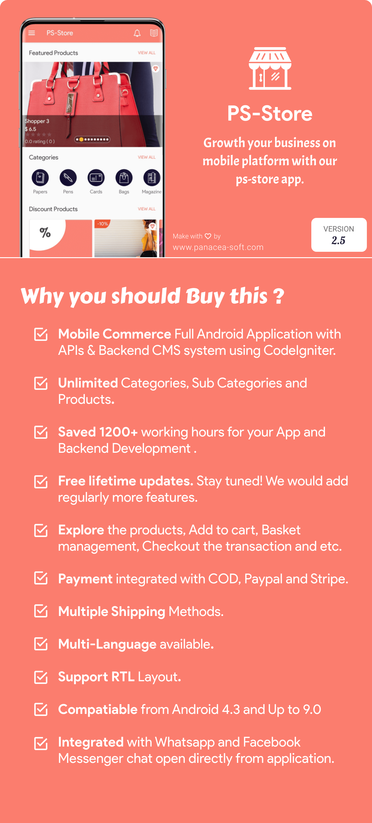 PS Store ( Mobile eCommerce App for Every Business Owner ) 2.4 - 2