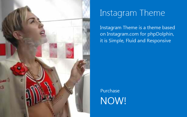 Instagram Theme for phpDolphin - 2
