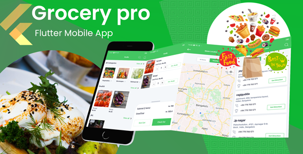 FLUTTER GROCERY APP PRO 