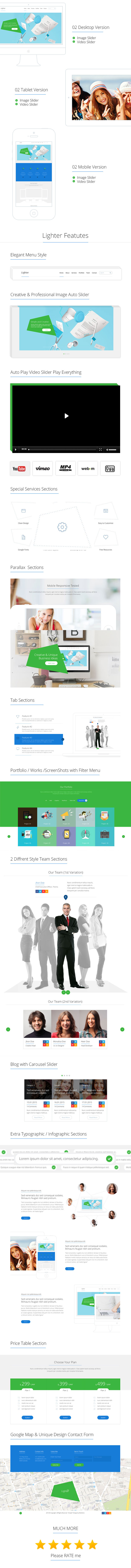 Lighter - One Page MUSE Template