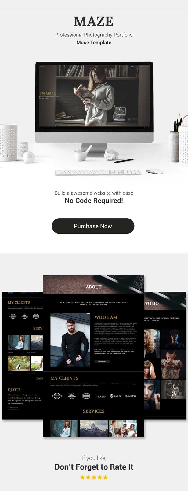 MAZE - Photography Portfolio Muse Template - 6