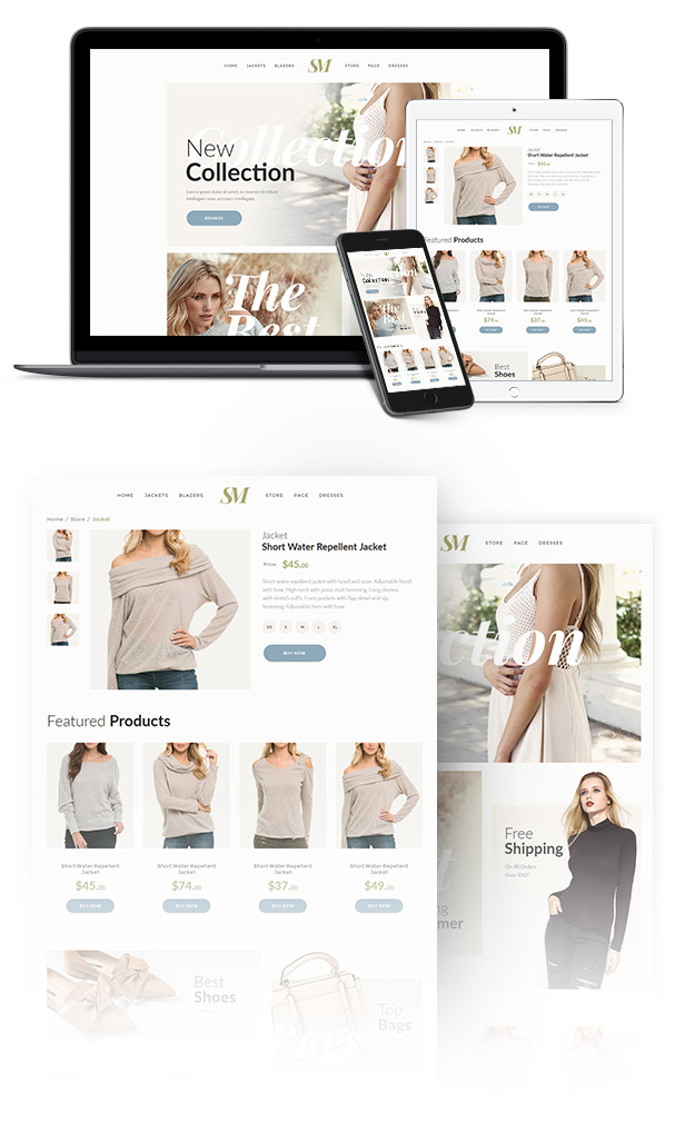 Summer Moon - Fashion Store Muse Template - 1