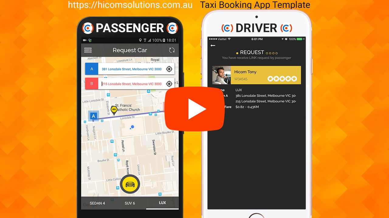 Uber style Social Taxi Near Android App - 2