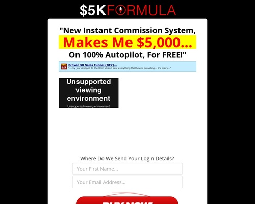 The $5k Formula System -- Evergreen Funnel