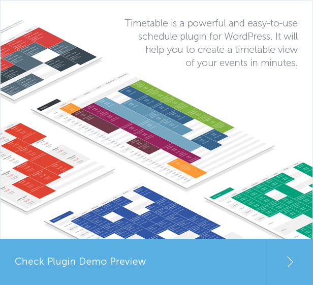 Timetable Responsive Schedule For WordPress - 2