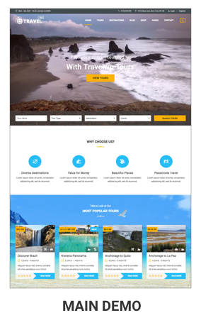 Tour Travel WordPress Theme - Travel WordPress Theme