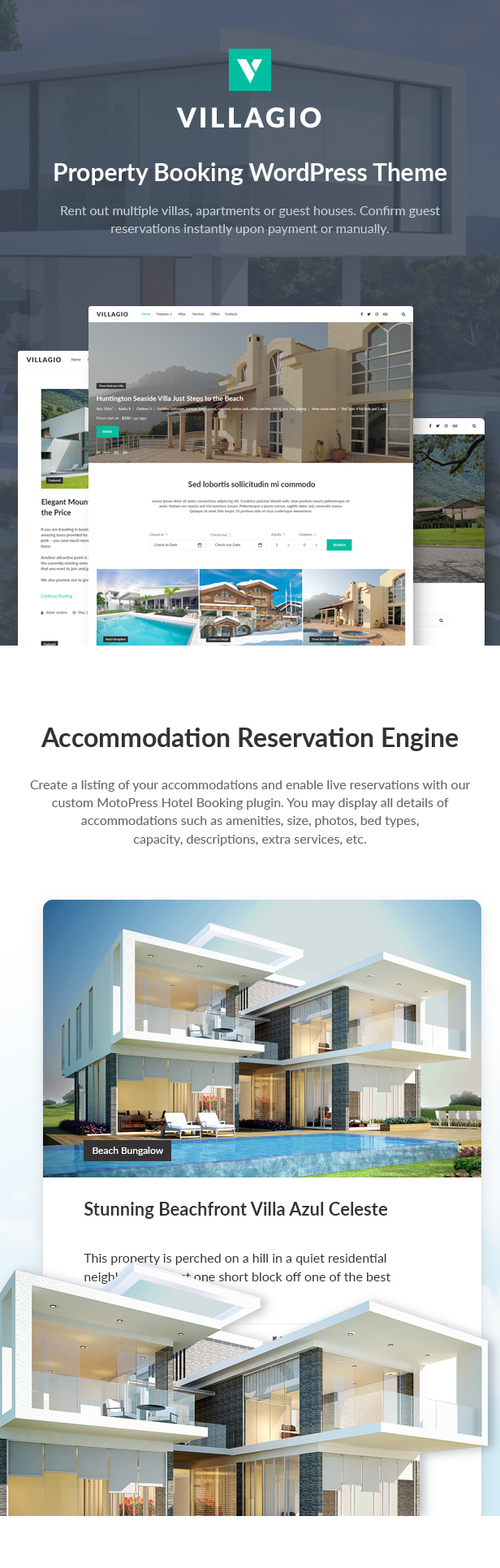 Vacation Rental WordPress Theme - Villagio - 2