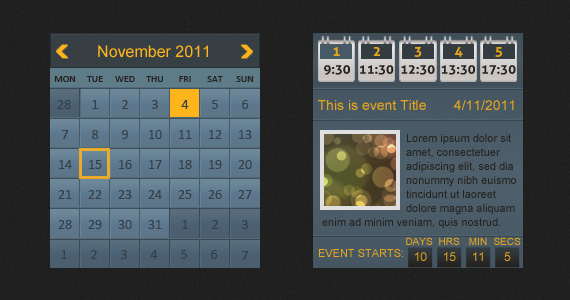 Wordpress Multiple Events Calendar with Countdown - 7