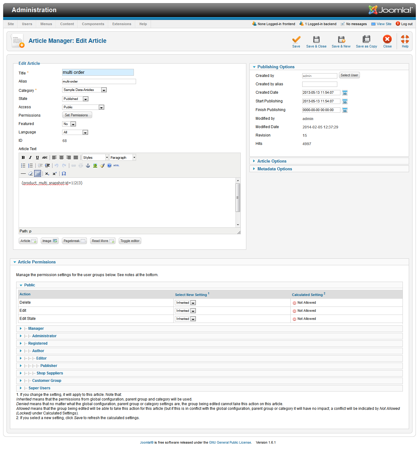 Multi Product Express Order Form Content Plugin - 2