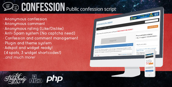 Bad words filtering - Plugin for Confession Script - 1