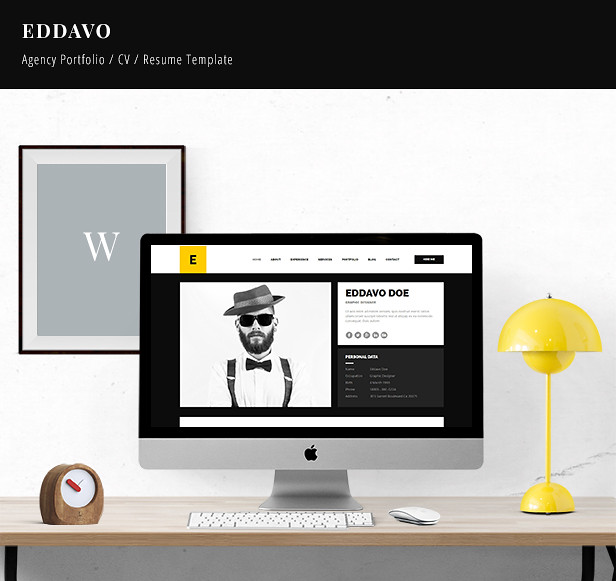 Eddavo - Agency Portfolio / CV / Resume Template - 6
