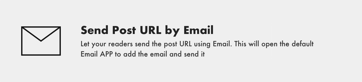 Melaka Ghost Theme Send Post URL by Email