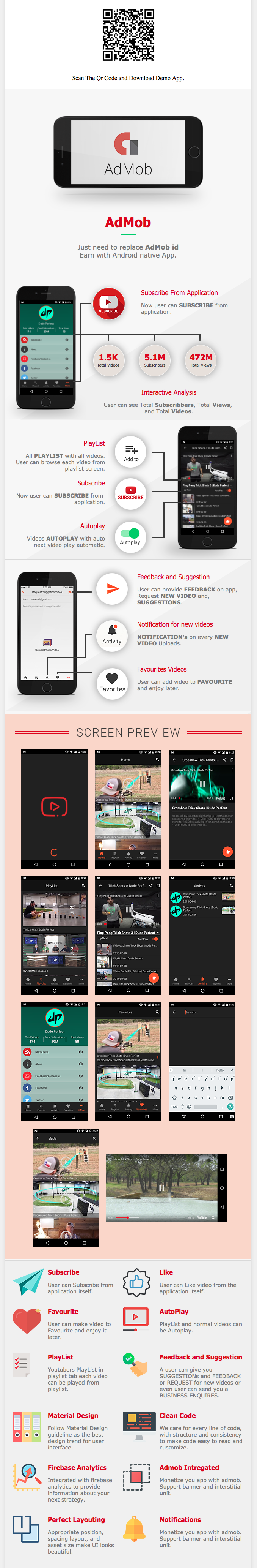 Youtubers Application For Android. (Android Application for YouTube Channel) - 4