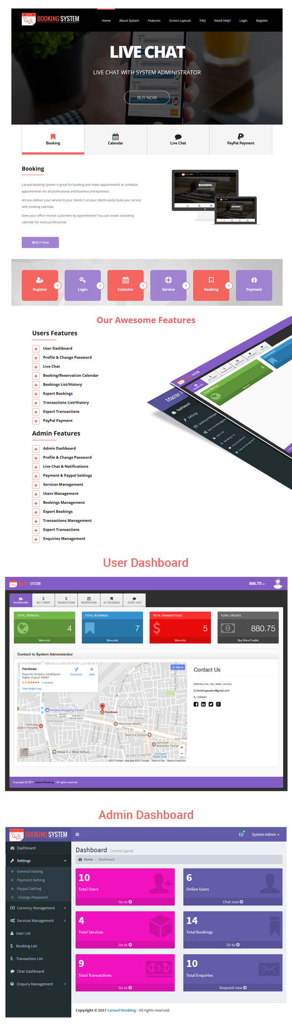 Laravel Booking System with Live Chat - Appointment Booking Calendar - 5