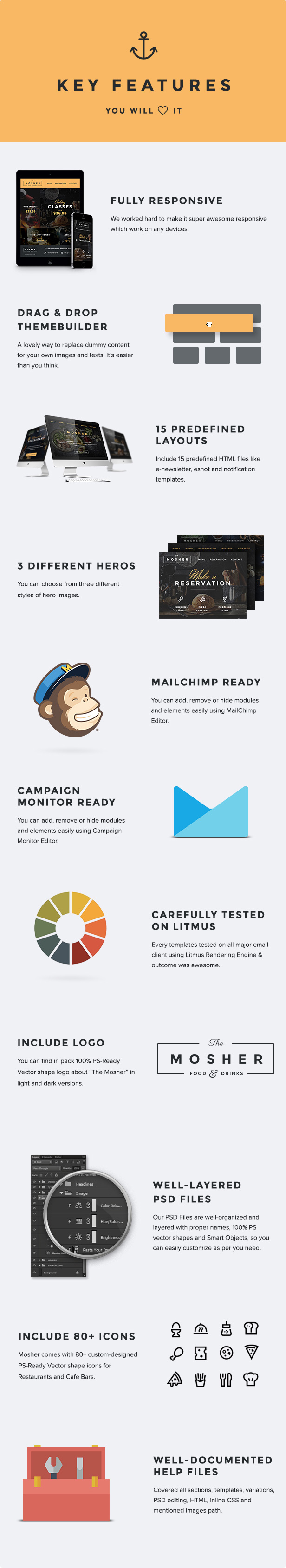 Mosher - Promotional Email Pack