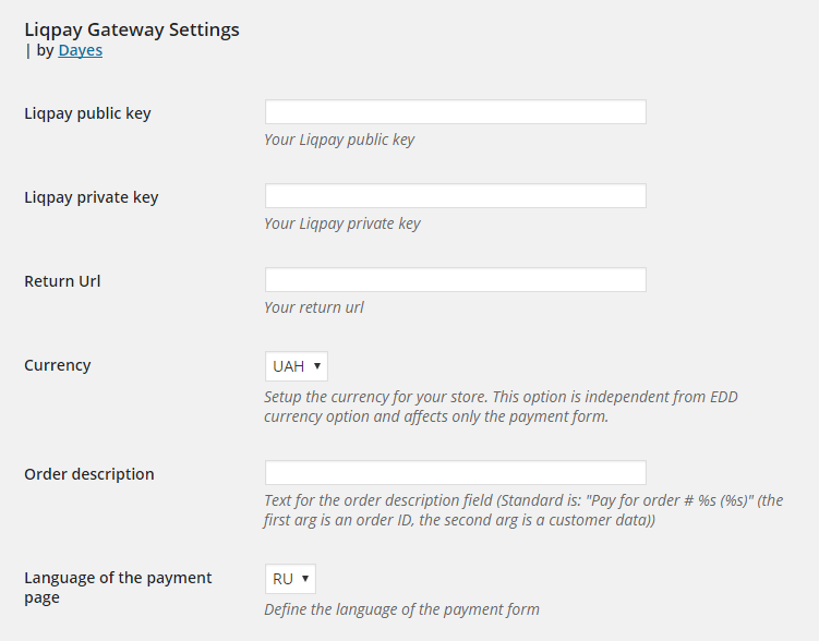 Liqpay Payment Gateway for EDD - 4