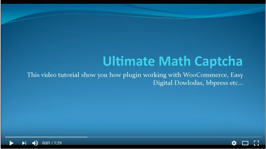 Ultimate Math Captcha - WordPress Plugin - 5