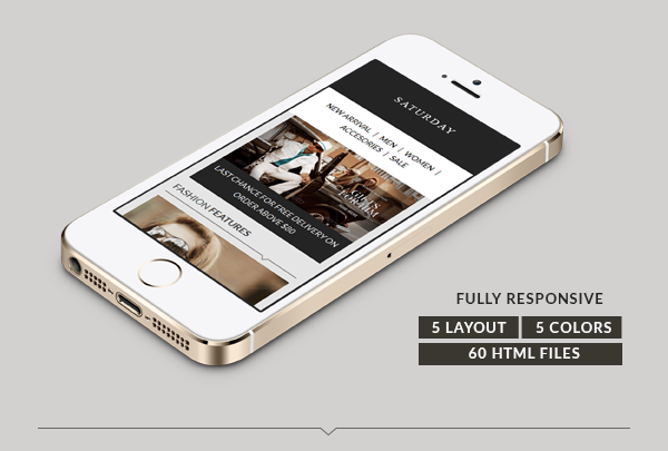 Saturday - E-Commerce Responsive Email Template - 1