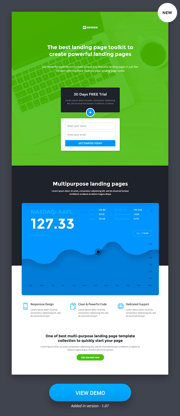 Finance Landing Pages