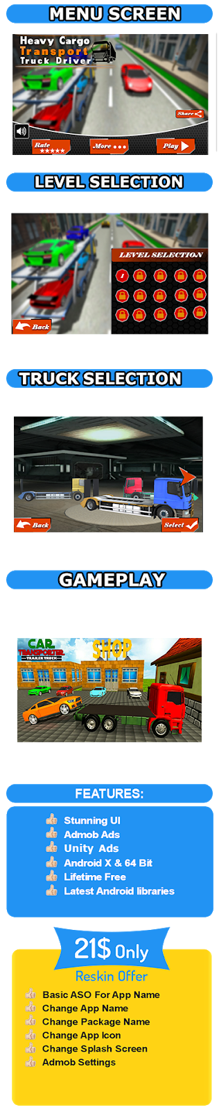 Darouseous cargo Express truck- Car transporter unity game - 1