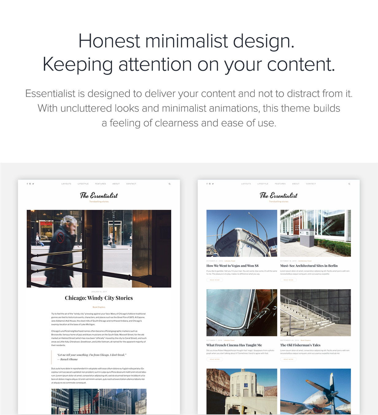 Essentialist — A Narrative WordPress Blog Theme - 1