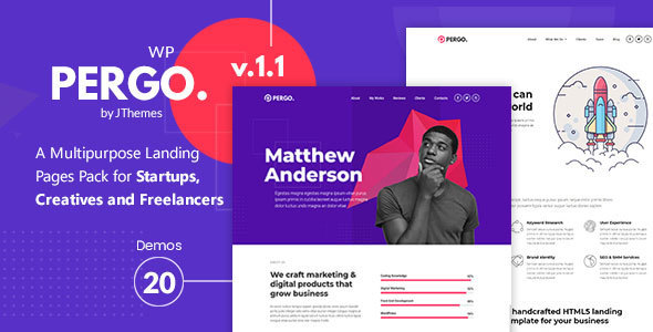 Genemy - Creative Multi Concept Landing Pages Pack With Page Builder - 5