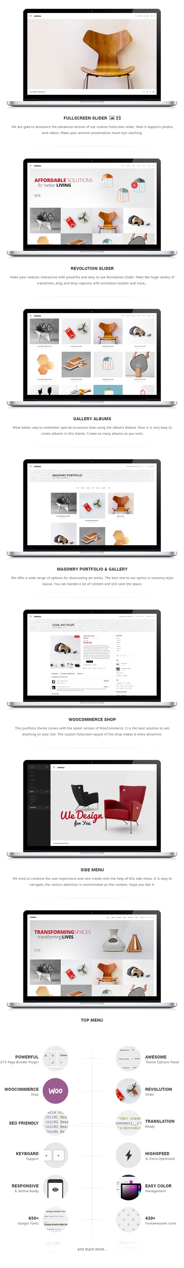 Canvas Interior & Furniture Portfolio WP Theme - 1