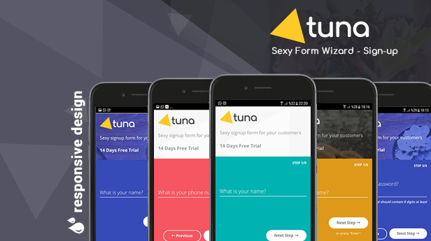Tuna Form Wizard, Signup, Login, Reservation and Questionnaire - 2