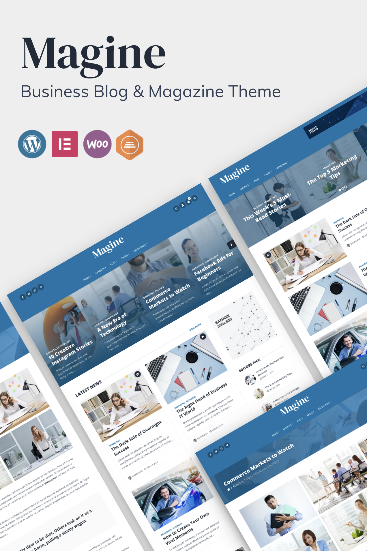 Magine - Business Blog WordPress Theme