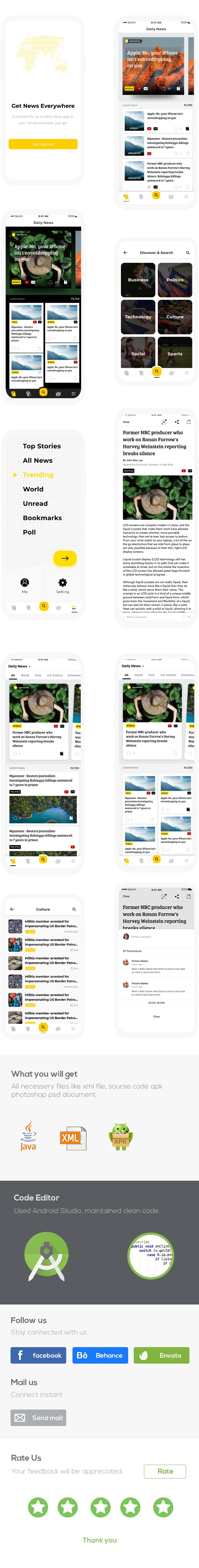 NewsApp - News & Blog Android App Template - 1