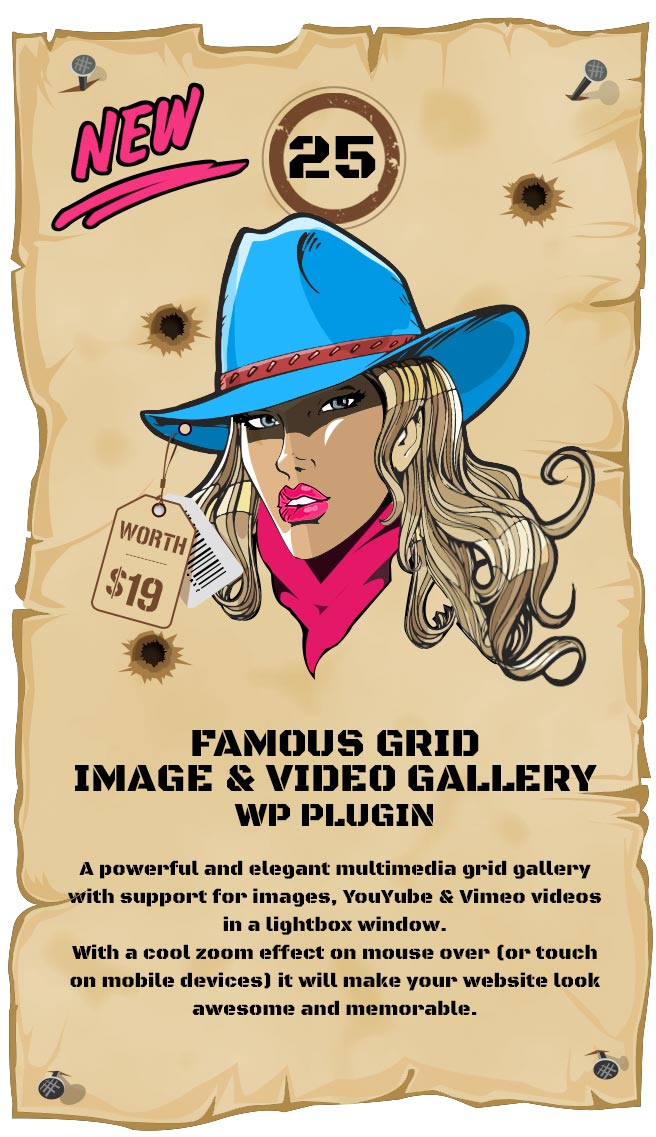 Famous - Responsive Image And Video Grid Gallery WordPress Plugin